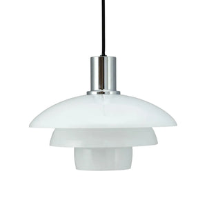 B-Ware Dyberg Larsen Pendellampe Hängelampe Morph Glas Weiß Glaslampe Opal 28 Cm