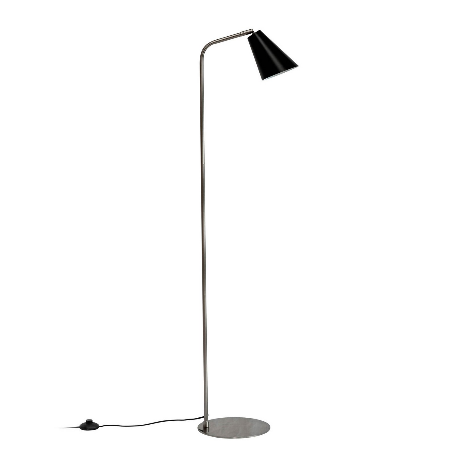 B-Ware Dyberg Larsen Stehlampe Standlampe Oswald Schwarz Stahl Höhe 135 Cm - 5704709072713