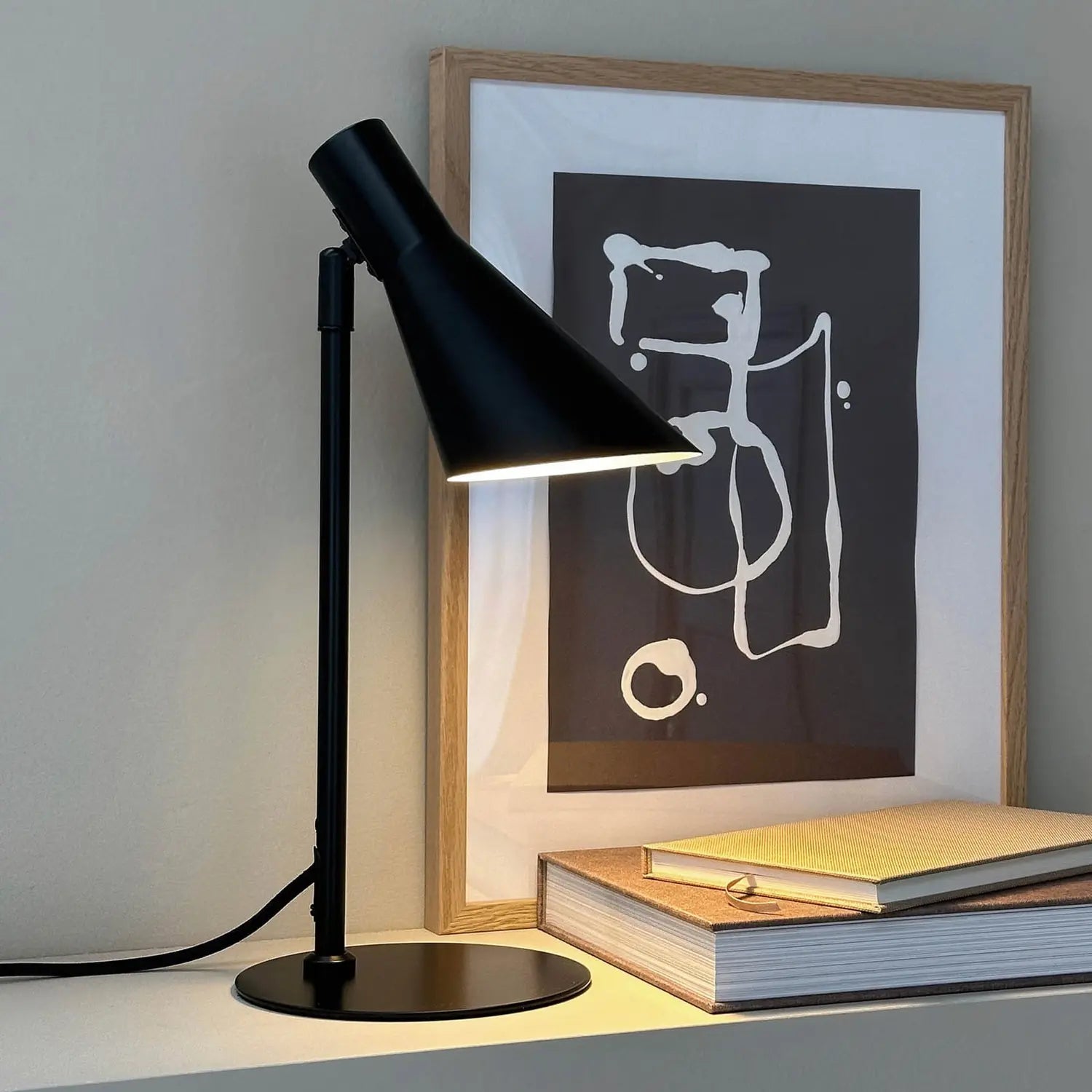 B-Ware Dyberg Larsen Tischlampe Tischleuchte Dl12 Schwarz Metall 39,5 Cm E14 Led Lampe - 5704709093817