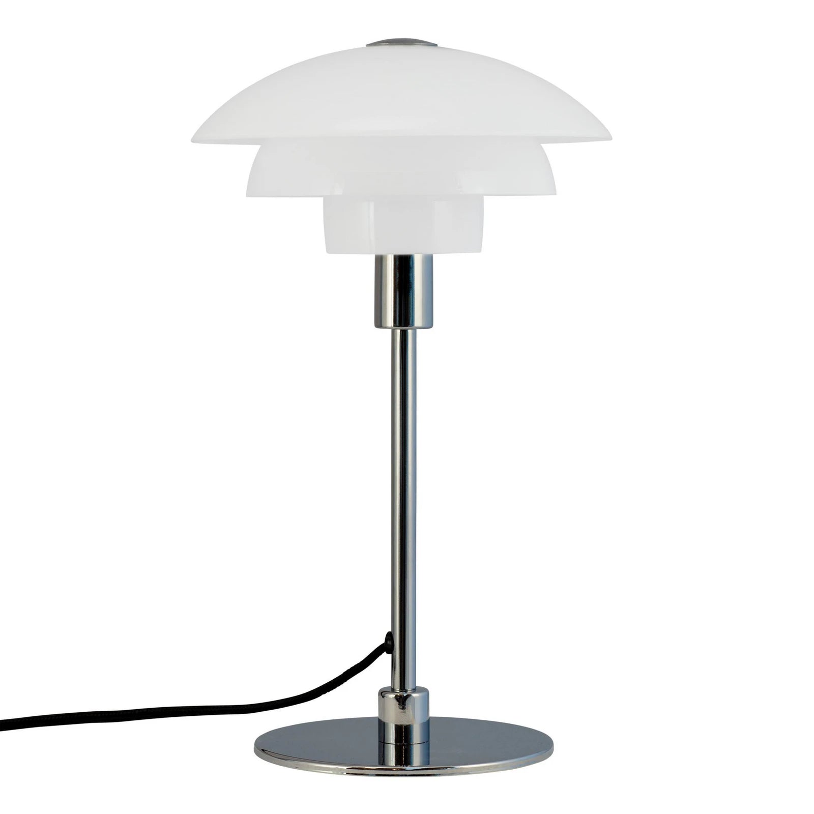 B-Ware Dyberg Larsen Tischleuchte Lampe Morph Opal Glas Chrom Weiss - 5704709082378