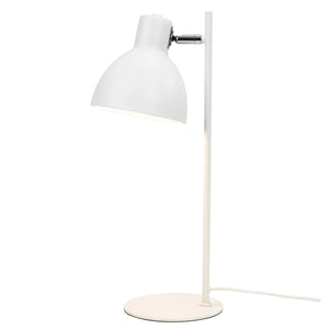 B-Ware Dyberg Larsen Tischlampe Tischleuchte Skagen Metall Weiß 50 Cm E27 Led