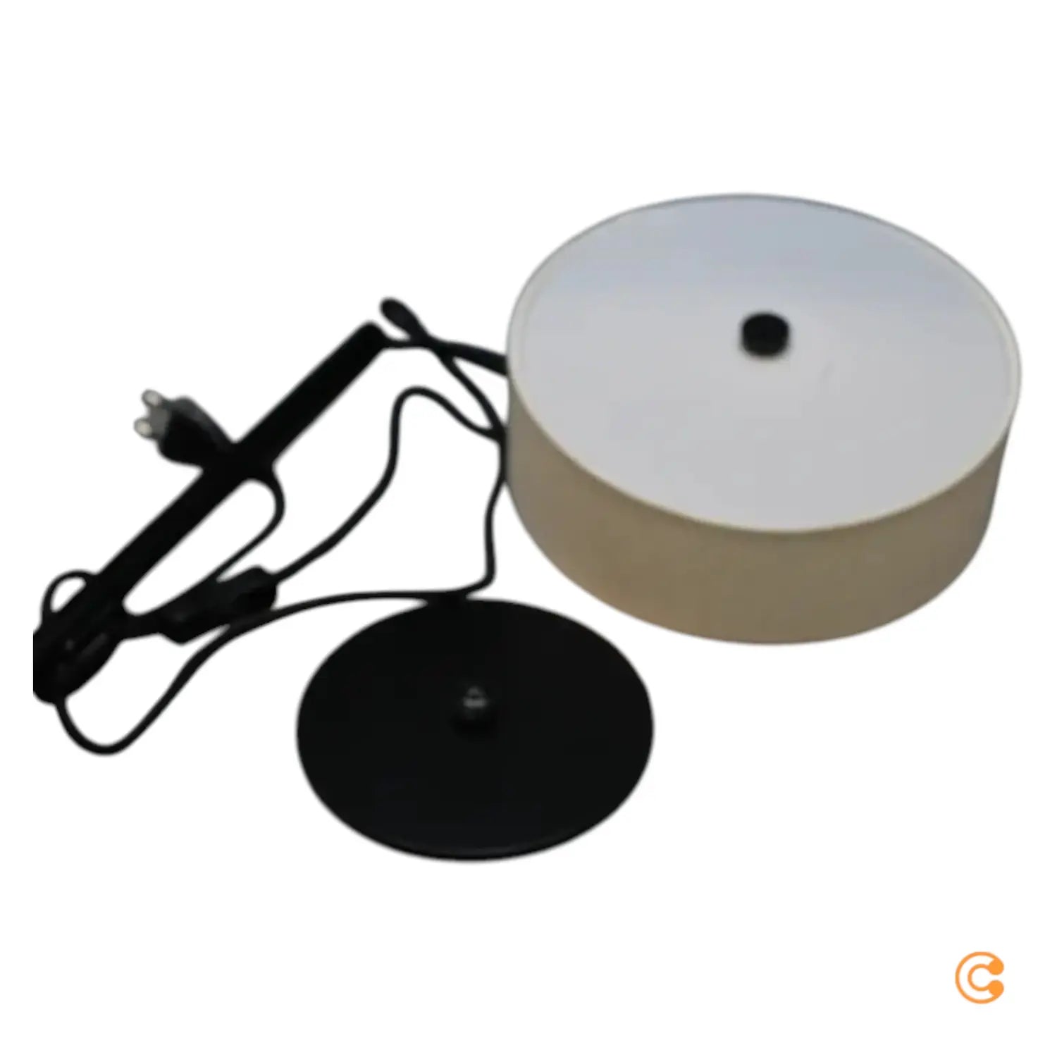 B-Ware Dyberg Larsen Tischleuchte Lampe Calix Schwarz Metall 40 Cm Siehe Text/Foto