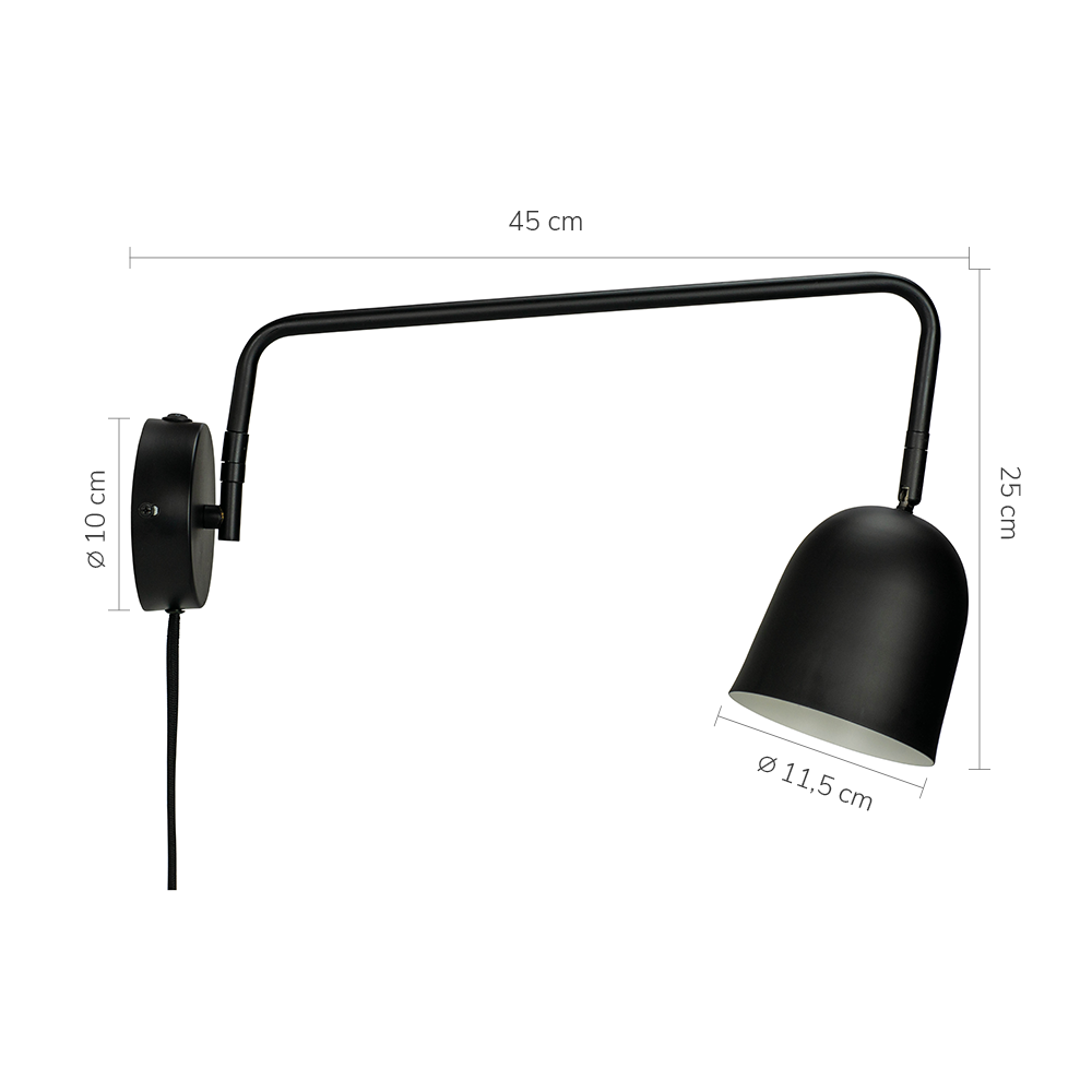 B-Ware Mokebo Die Schwungvolle Wandleuchte Schreibtischlampe Leselampe Metall Mattweiß - 5704709071082