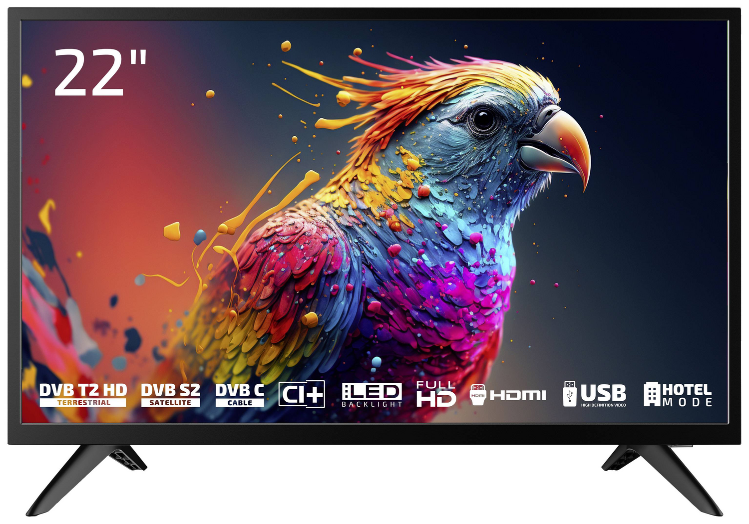 B-Ware Dyon Enter 22 Pro X2 Fernseher Tv Led Full Hd Schwarz Triple Tuner 22 Zoll683 - 4260552544261