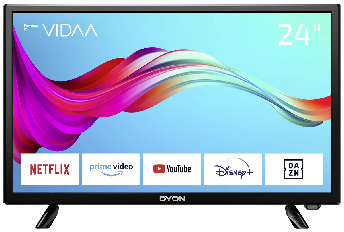 Dyon SMART 24 VX LED-TV 24 Zoll HD ready WLAN DVB-T2 DVB-C DVB-S2 Schwarz - 4260552542724