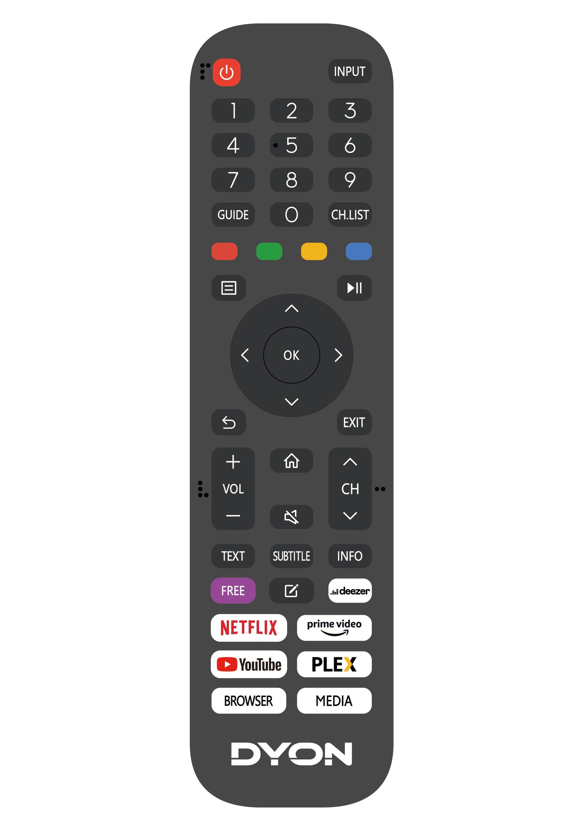 DYON SMART 32 VX Fernseher Smart-TV 32 Zoll LED-TV HDMI WiFi Apps USB Schwarz - 4260552542755