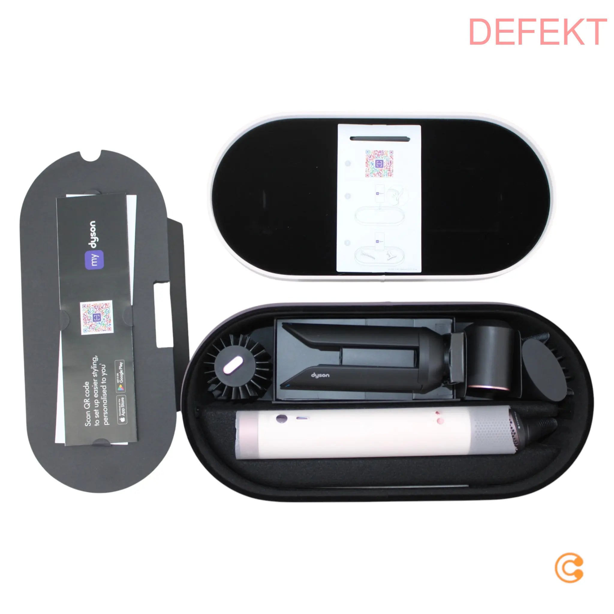 D-Ware Dyson Multi Styler Haartrockner Lockenstab Pflaume Styling Gerät Defektware - 5025155112656