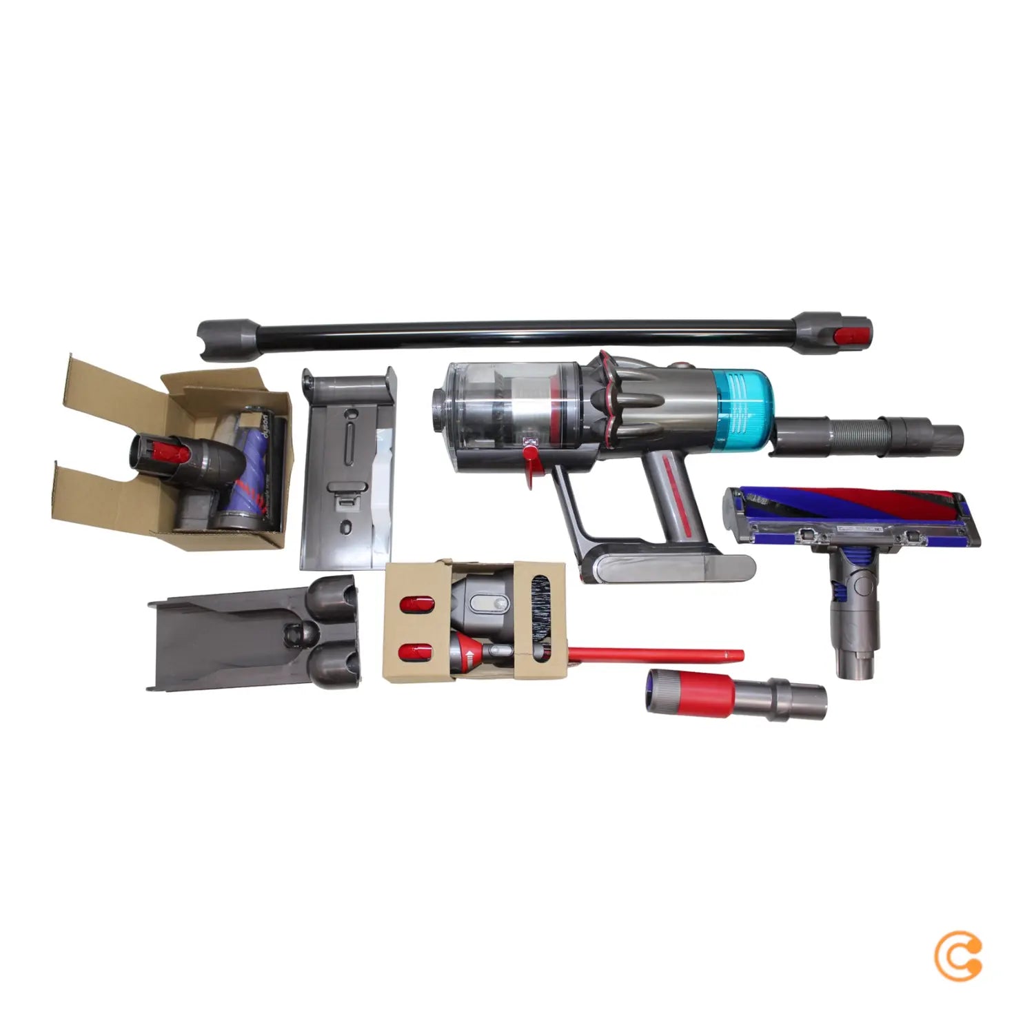 Dyson V12 Origin Nickel 492711 01 Akku Zyklon Staubsauger 230 V Beutellos Sauger B-Ware - 5025155108949