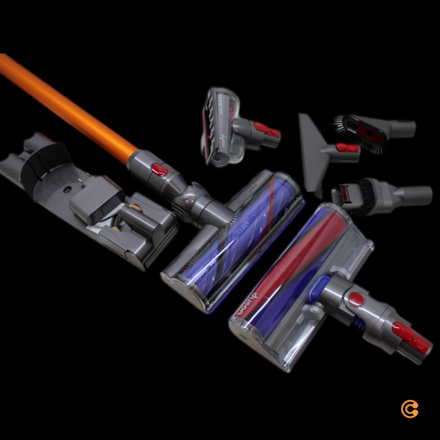 D-Ware Dyson V8 Absolute Stielstaubsauger Zyklon Akku Silber Gelb Defektware - 5025155090152