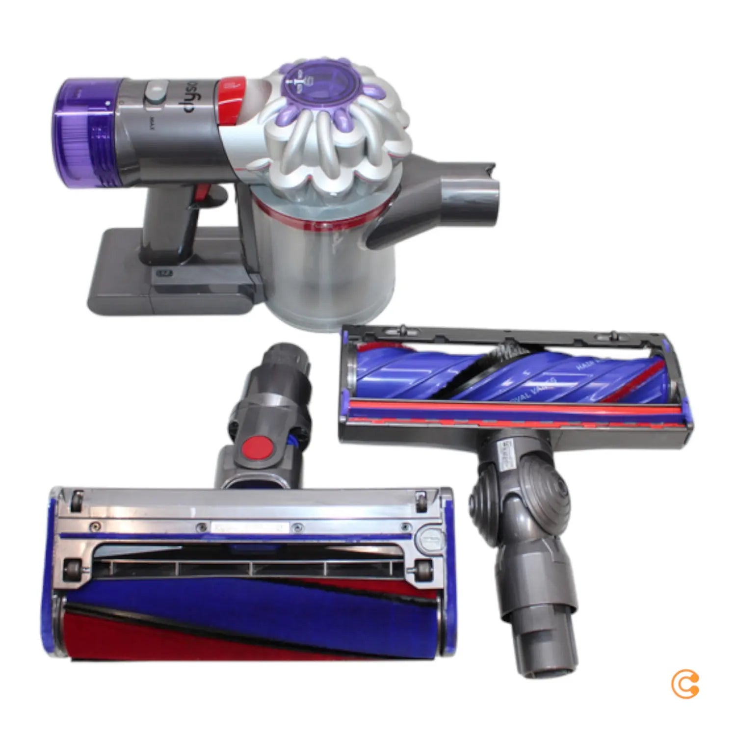 B-Ware Dyson V8 Absolute Staubsauger Handgerät Teppich Harter Boden Nickel Silber 0.54 L