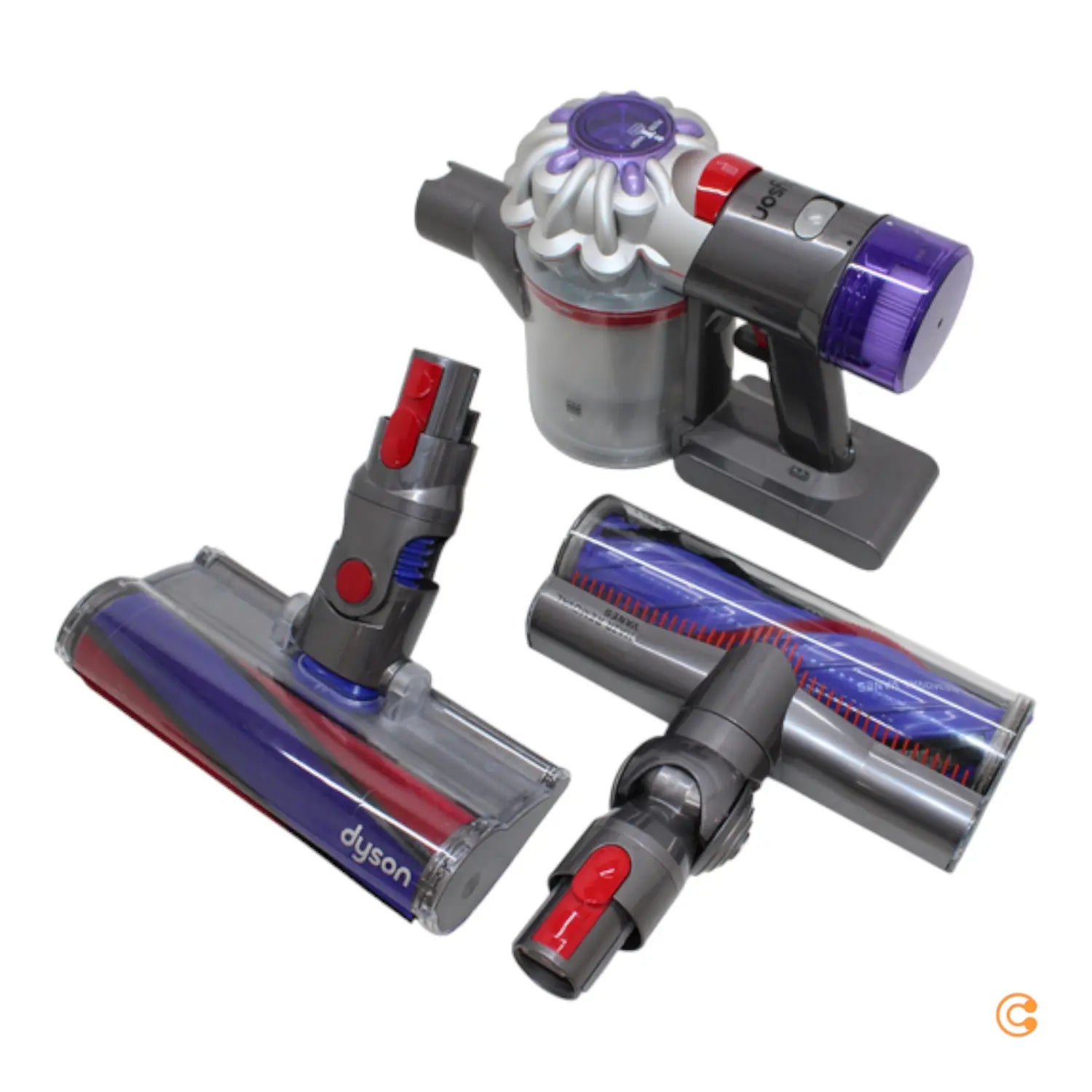 B-Ware Dyson V8 Absolute Staubsauger Handgerät Teppich Harter Boden Nickel Silber 0.54 L