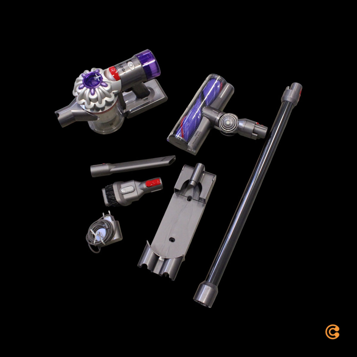 Dyson Akku-Staubsauger Zyklon V8 Advanced Silber-Nickel Motorbar Elektrobürste - 5025155106365
