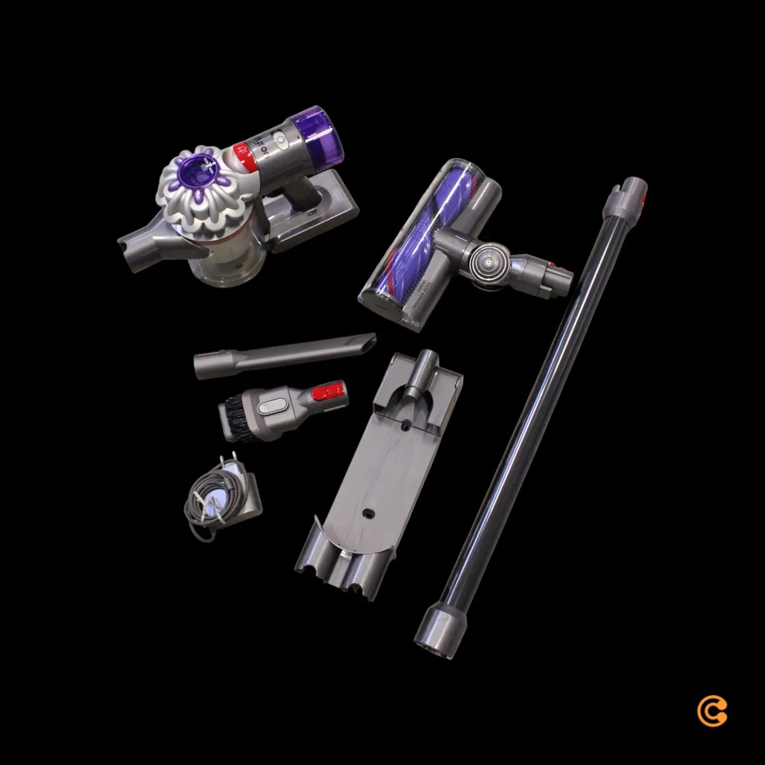 B-Ware Dyson Akku Staubsauger Zyklon V8 Advanced Silber Nickel Motorbar Elektrobürste - 5025155106365