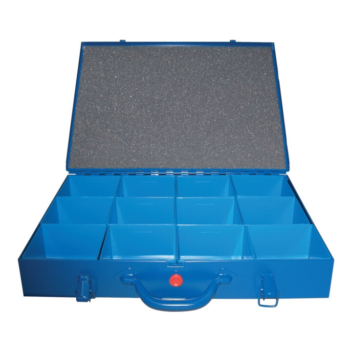 Ede Sortimentskasten Box Einsatz Aufbewahrung B440x T330x H66mm 12 Enzianblau B-Ware