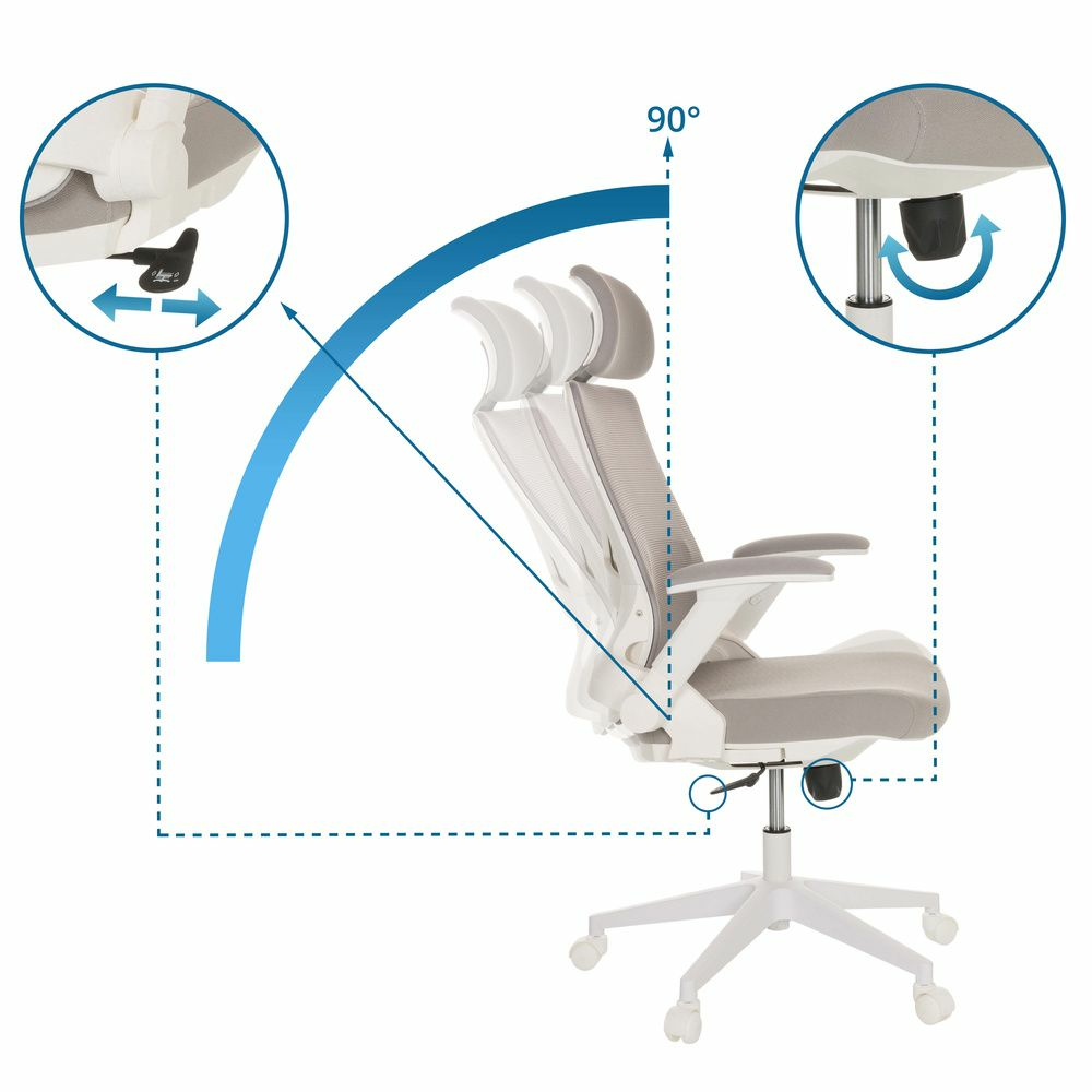 B-Ware Hjh Office Vendo W Home Office Bürostuhl Grau Drehstuhl Arbeitsstuhl Stuhl B66