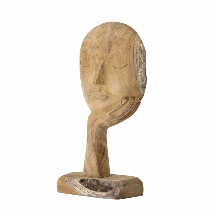 Bloomingville Kopf Skulptur Dekoskulptur Dekofigur abstrakt recyceltes Holz 318