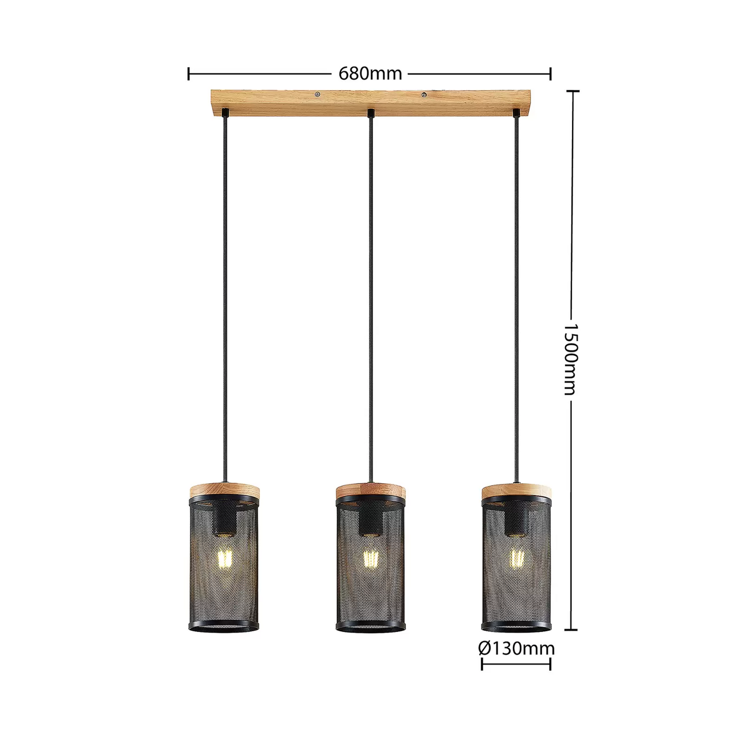 Lindby Kiriya Hängeleuchte Hängelampe Leuchte Lampe Deckenlampe Hängelicht Licht B-Ware - 9627981