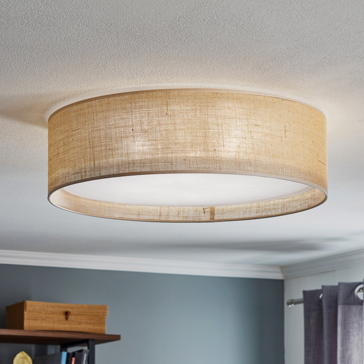 B-Ware Deckenleuchte Juta ø 60 Cm Deckenlampe Lampe Leuchte Wohnzimmerleuchte Spot E27