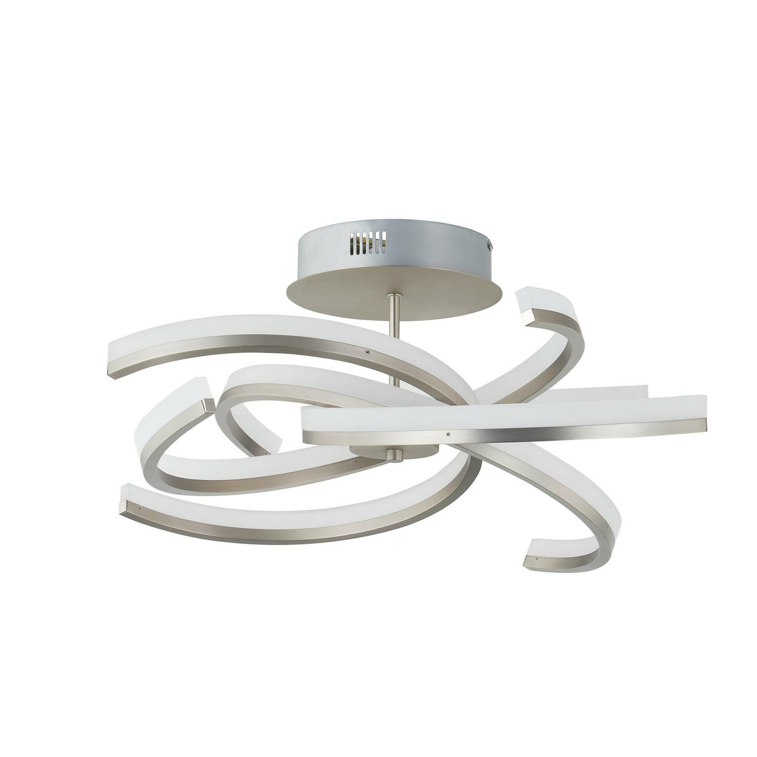 B-Ware Lindby Divalis Led Deckenlampe Deckenleuchte Deckenlicht Leuchte Stepdim Nickel
