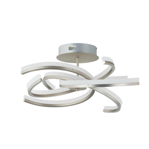 B-Ware Lindby Divalis Led Deckenlampe Deckenleuchte Deckenlicht Leuchte Stepdim Nickel
