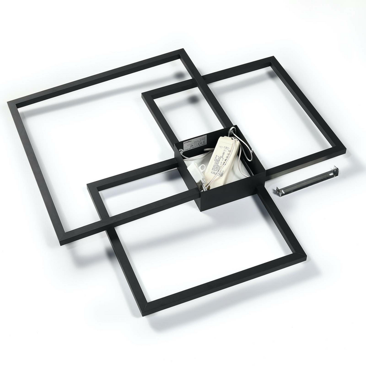 Lindby Duetto LED-Deckenlampe Deckenlampe Deckenleuchte Leuchte anthrazit 38 W