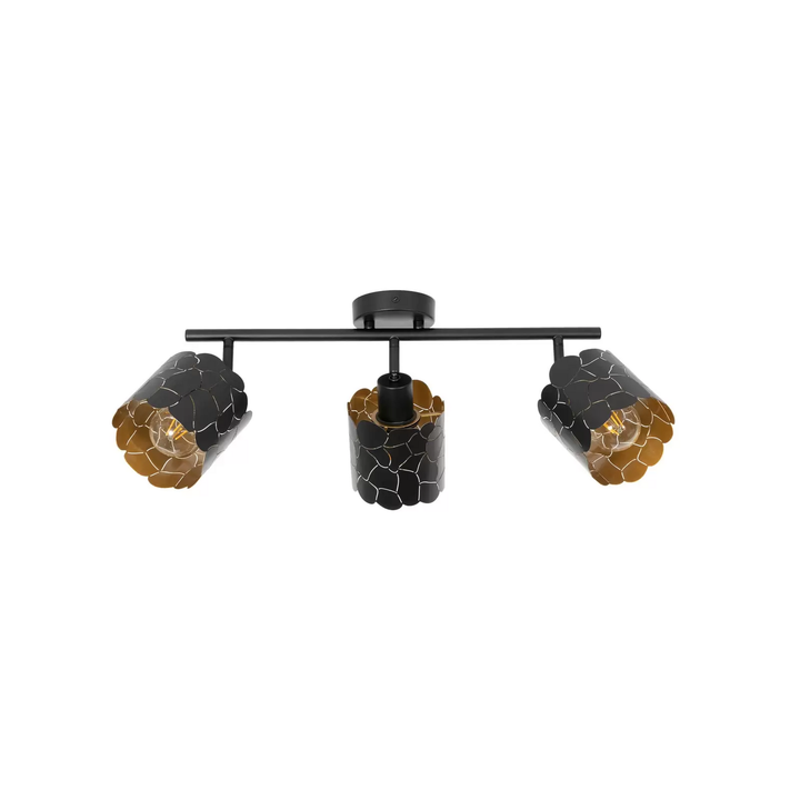 Lindby Deckenleuchte Aralena Schwarz Gold Länge 70 Cm Deckenlampe Lampe Leuchte  B-Ware - 4251911786255