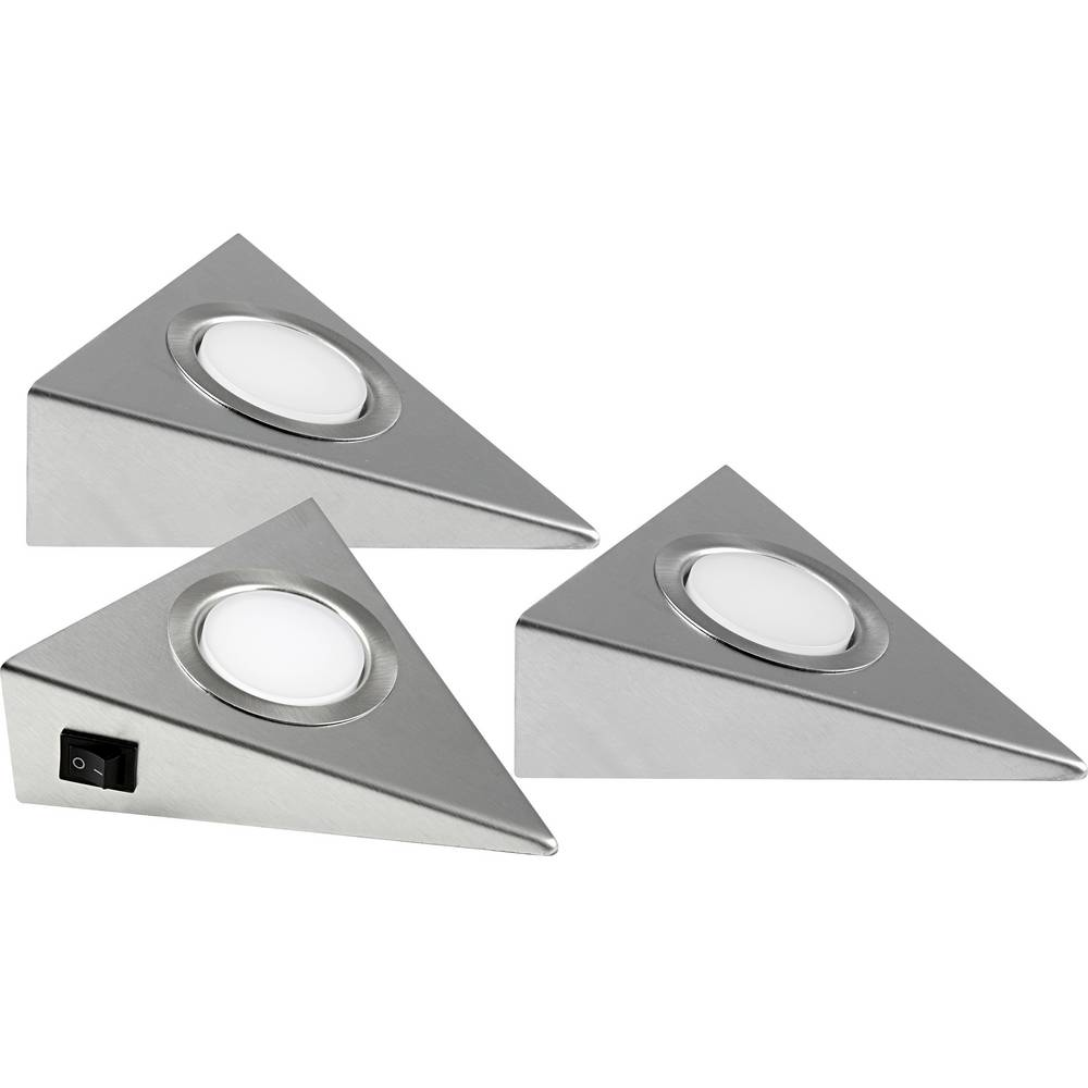 Lampe LED sous meuble Heitronic 23009 Genoa 6 W en acier inoxydable (produit de seconde main)