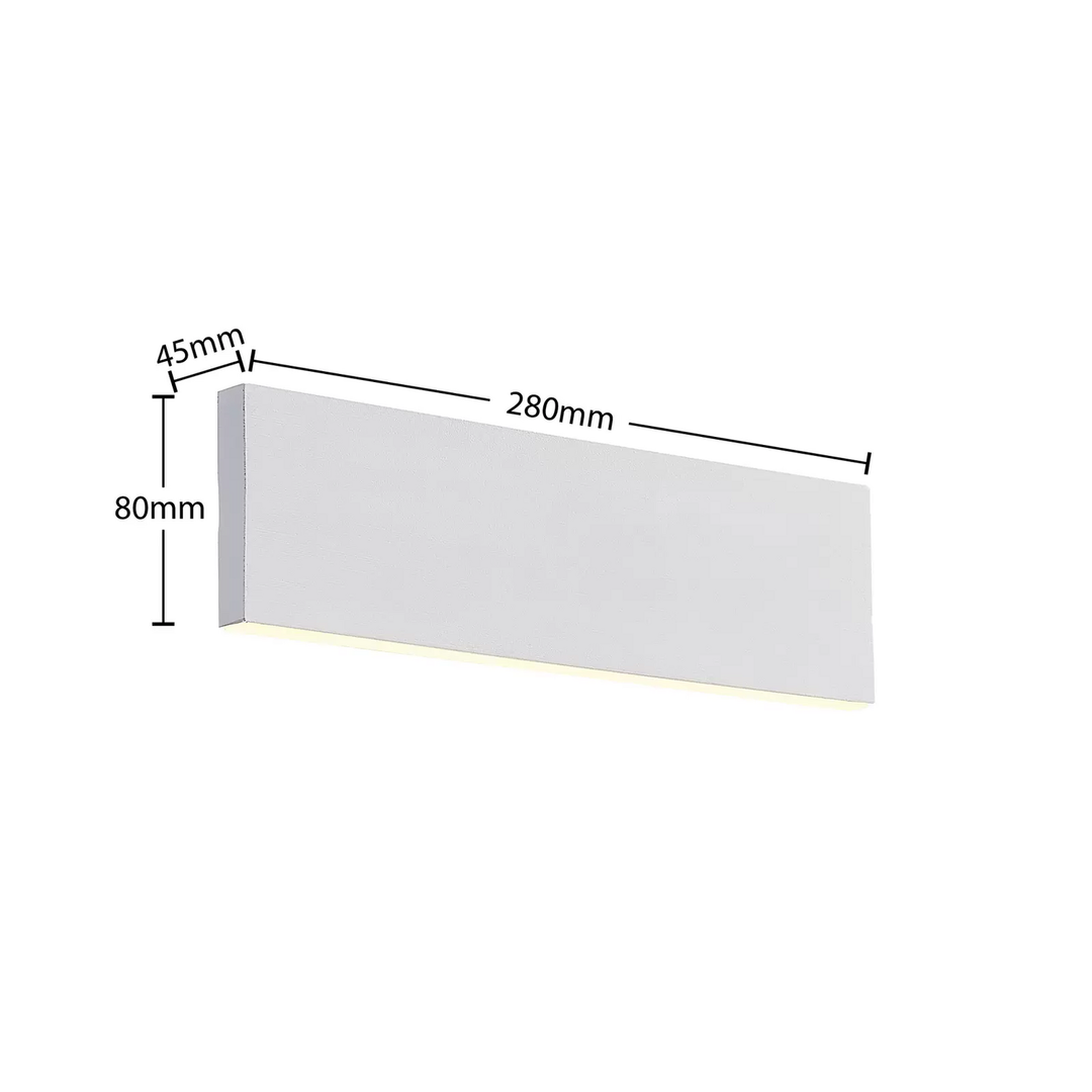 Lindby Ignazia LED-Wandleuchte 28 cm weiß Wandleuchte Deko-Wandlicht Flurleuchte