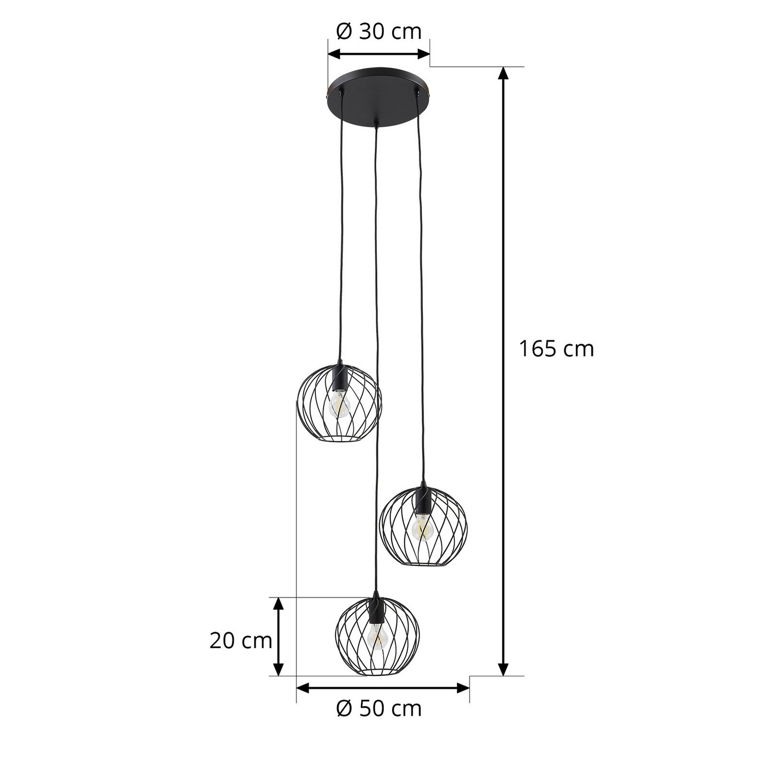 Lindby Danika Hängeleuchte Hängelampe Leuchte Lampe Pendelleuchte Pendellampe B-Ware - 4251911793055