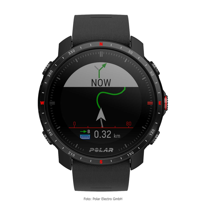 Polar Grit X Pro GPS Multisport Uhr Sportuhr Fitnesstracker Smartwatch schwarz