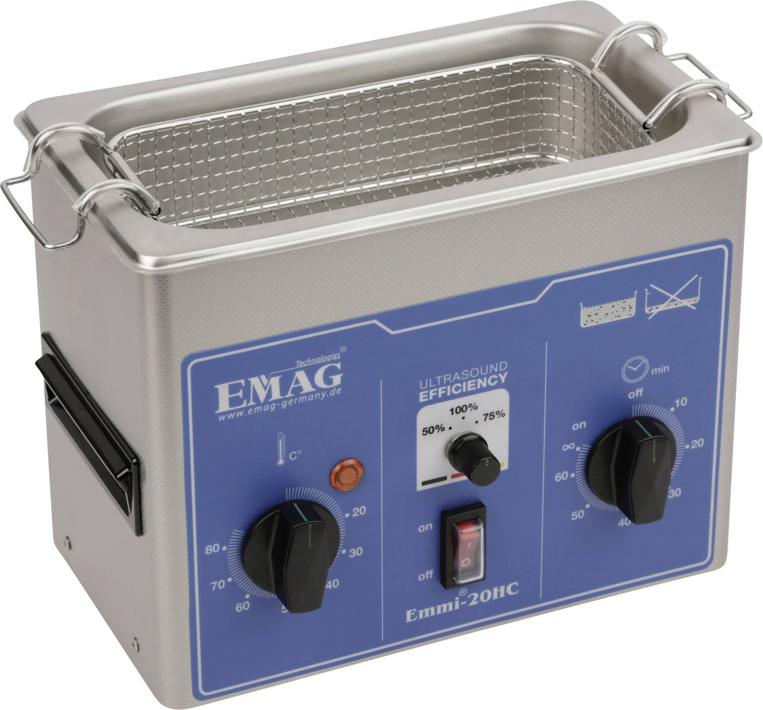 D-Ware Emag Emmi 20 Hc Ultraschallreiniger Edelstahl 1.8 L Defektware - 4040513006201