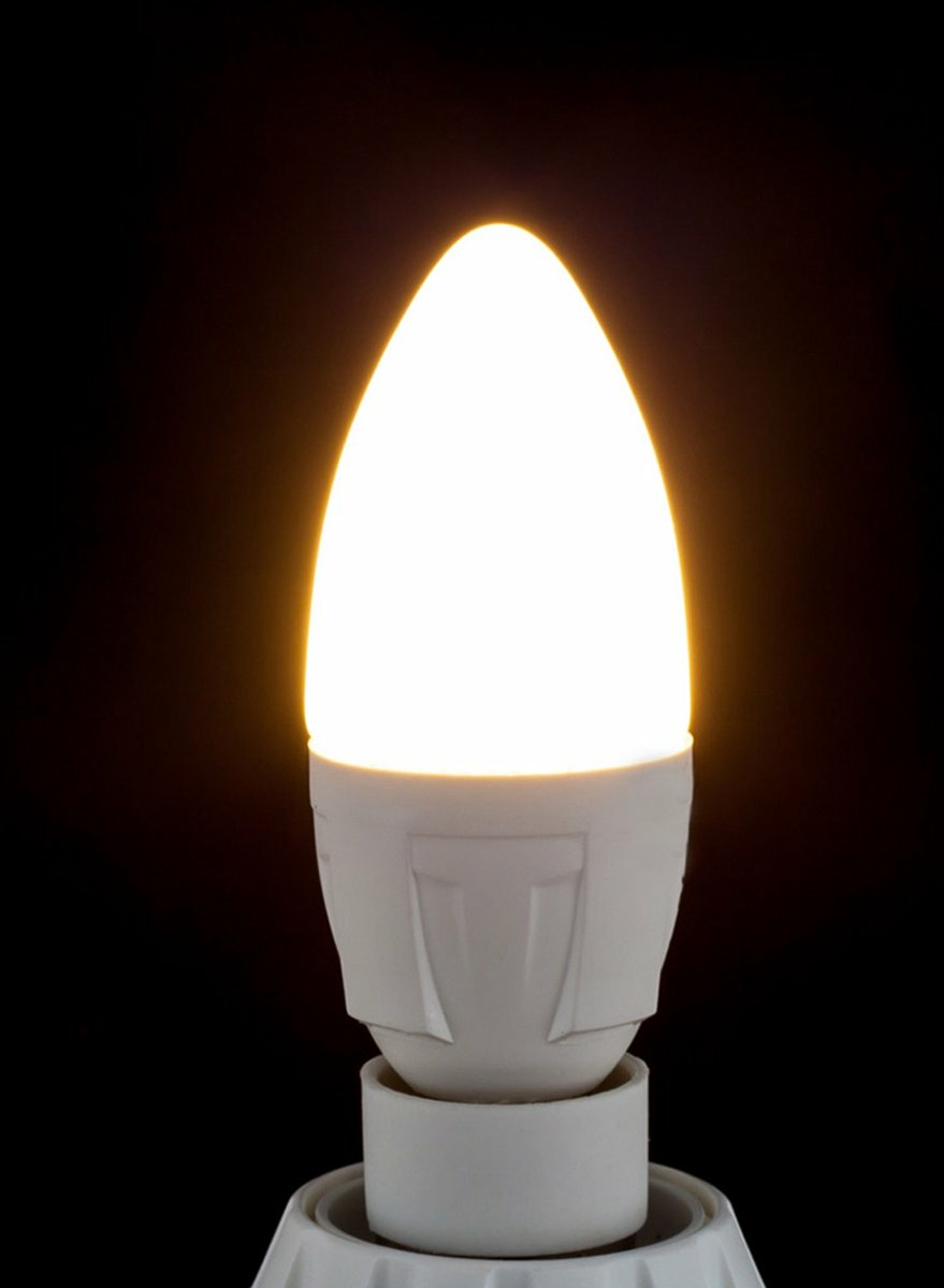 B-Ware Philips Lampe Birne Led Kerzenform E14 Warmweiß Matt Weiß 8 Stück - 6291106552157