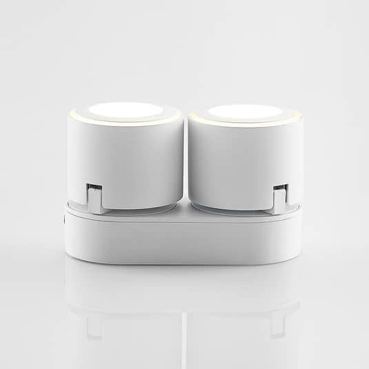 B-Ware Lindby Lowie Led Spot Zweiflammig Leuchte Deckenleuchte Lampe Led Weiß Warmweiß