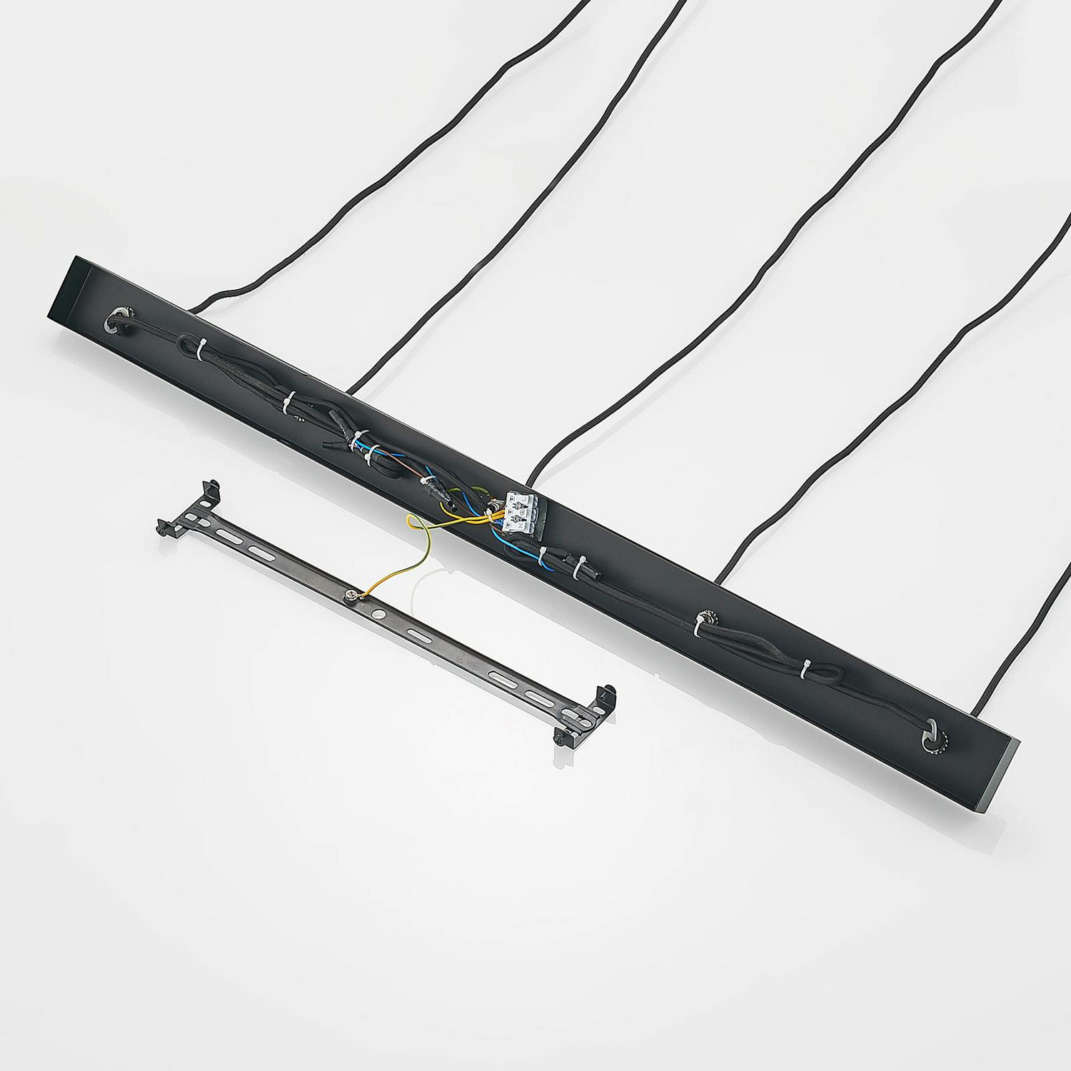 Lucande Andrik Hängeleuchte Hängeleuchte Lampe Leuchte 5 Flmg. E27 Kreise Schwar B-Ware - 4251911702217