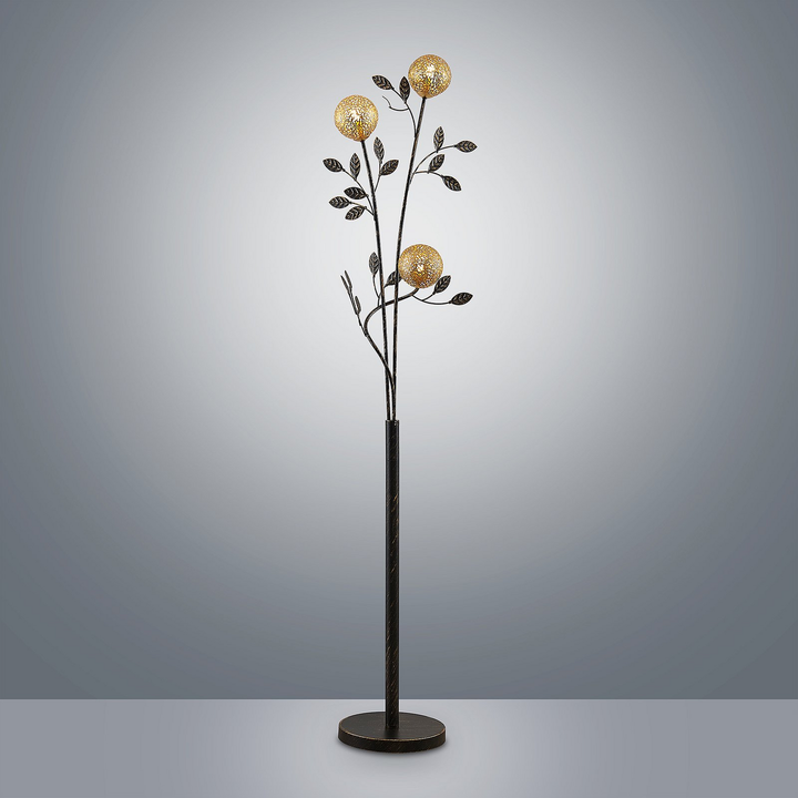 Lucande Evory Stehleuchte Stehlampe Standleuchte Lampe Leuchte Schwarz Gold617 B-Ware - 4251096586824
