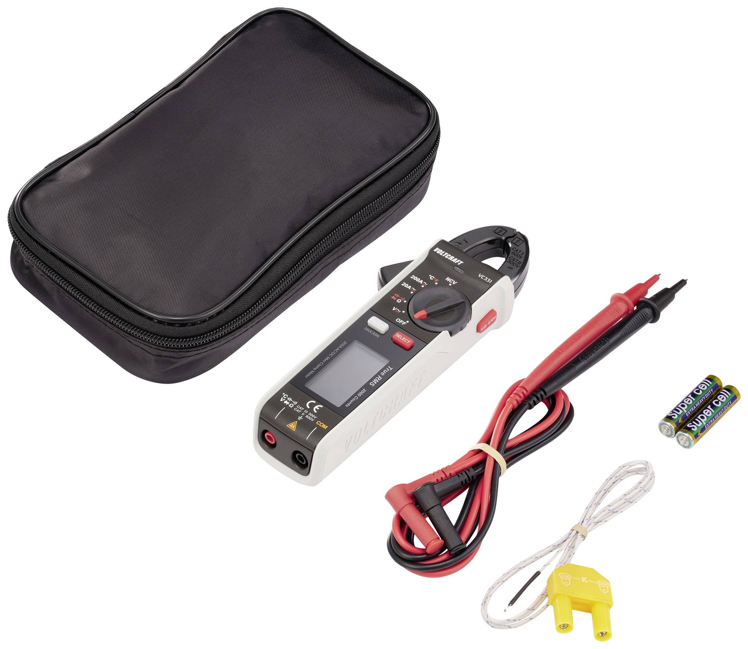B-Ware Voltcraft Cat Ii Vc 331 Stromzange Strommesser Multimeter Strom Messer Zange