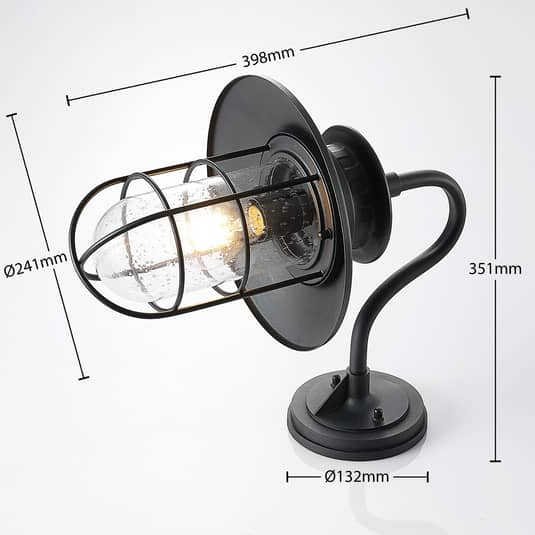 Lindby Kyan Außenwandleuchte Außenleuchte Wandlampe Wandleuchte Lampe Leuchte