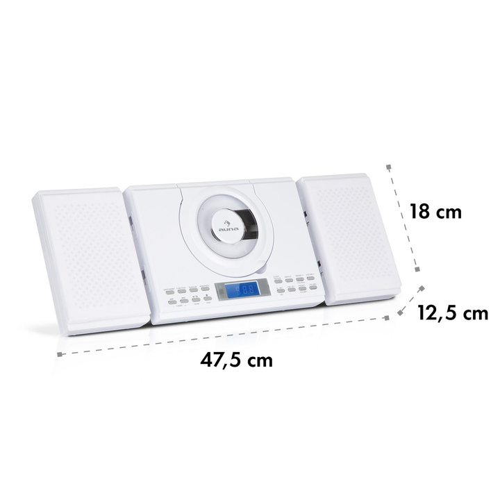 Auna Wallie Microsystem CD-Player Stereoanlagen Musikanlage DEFEKT SIEHE TEXT