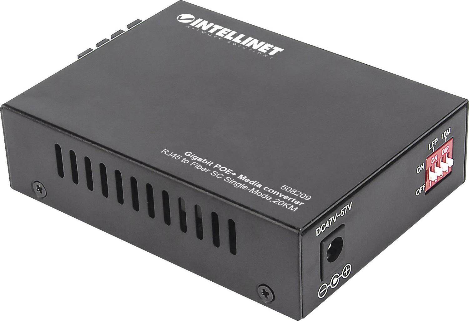Intellinet Medienkonverter 1000 M Bit/S Gigabit Po E+ Singlemode 20km Po E+ Injektor B-Ware - 766623508209