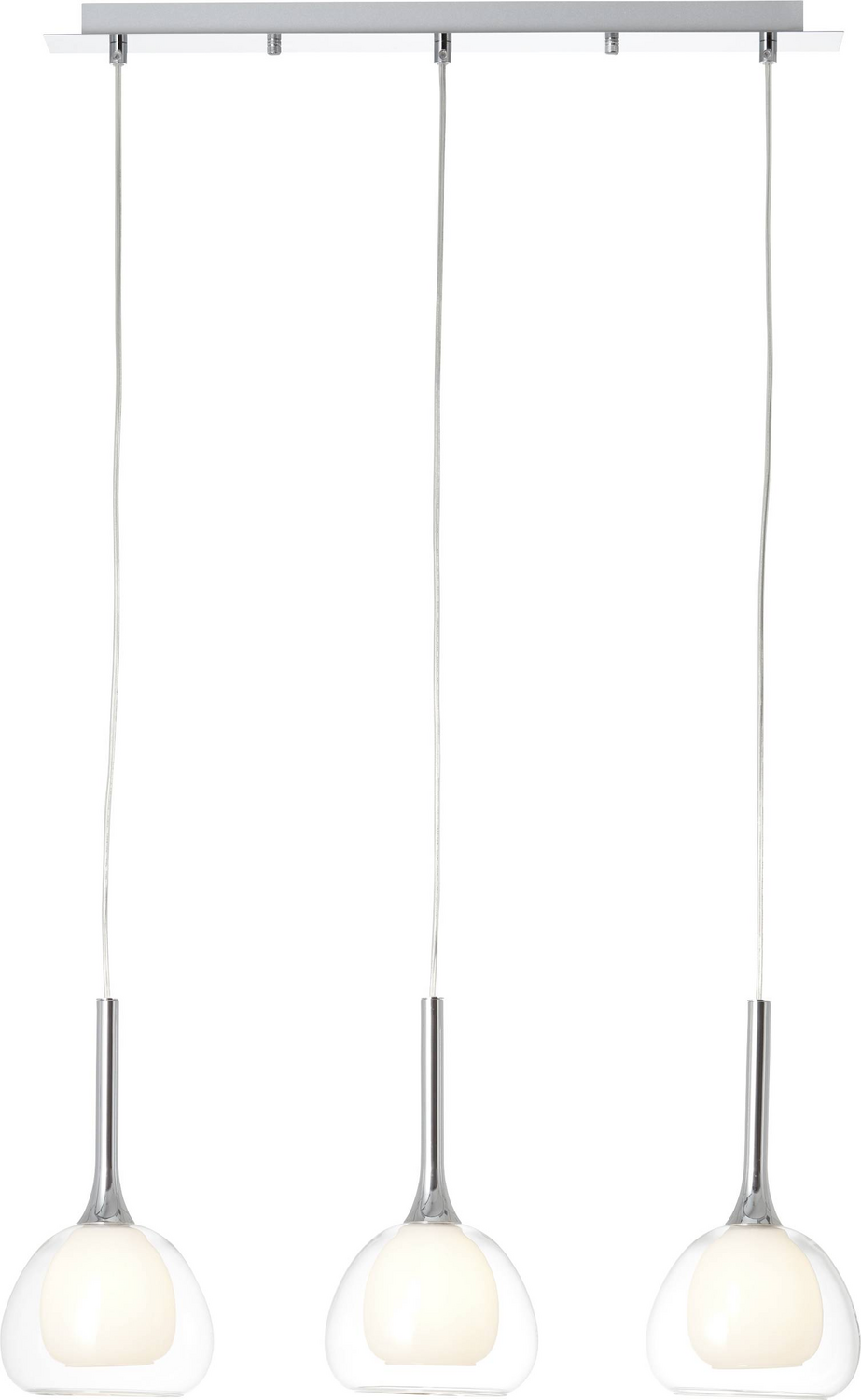 Brilliant Hadan 85573/15 Pendelleuchte Energiesparlampe Led E14 120 W Chrom Lampe B-Ware