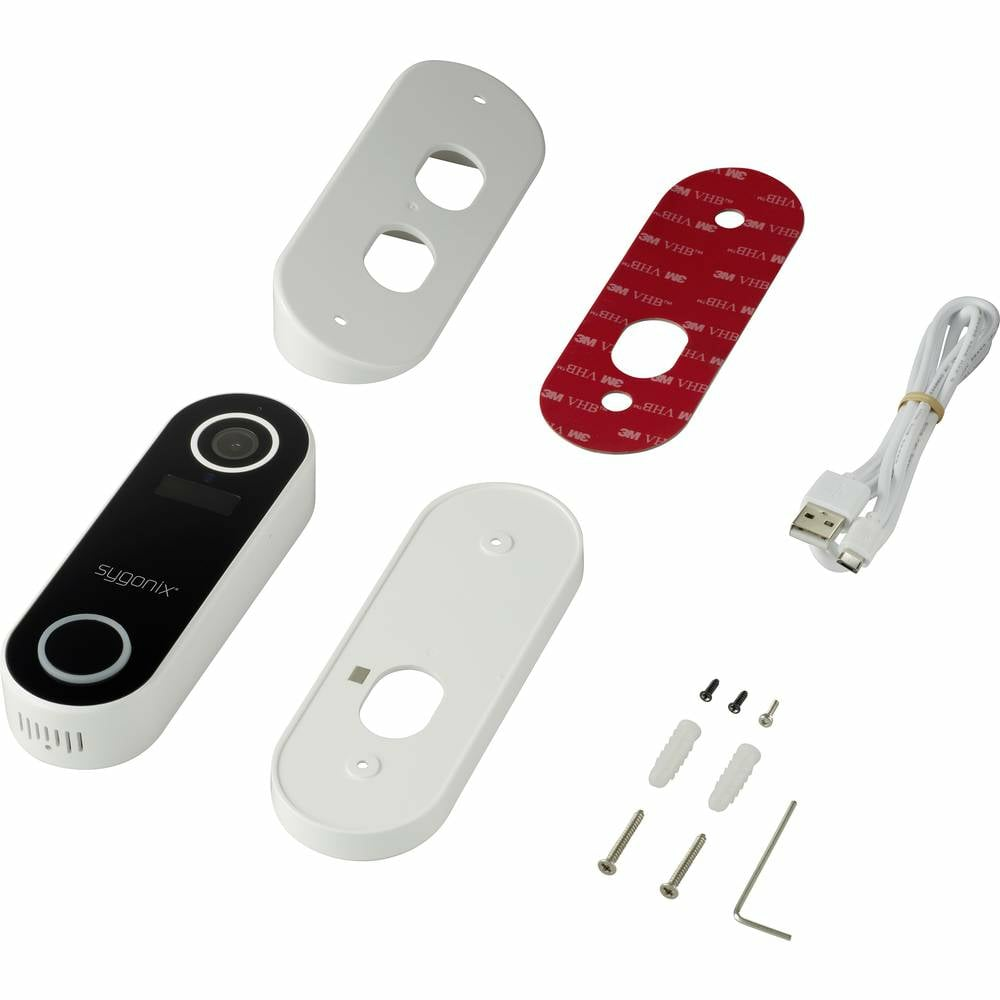 Interphone vidéo IP Sygonix SY-DB 500 avec sonnette et interphone sans fil