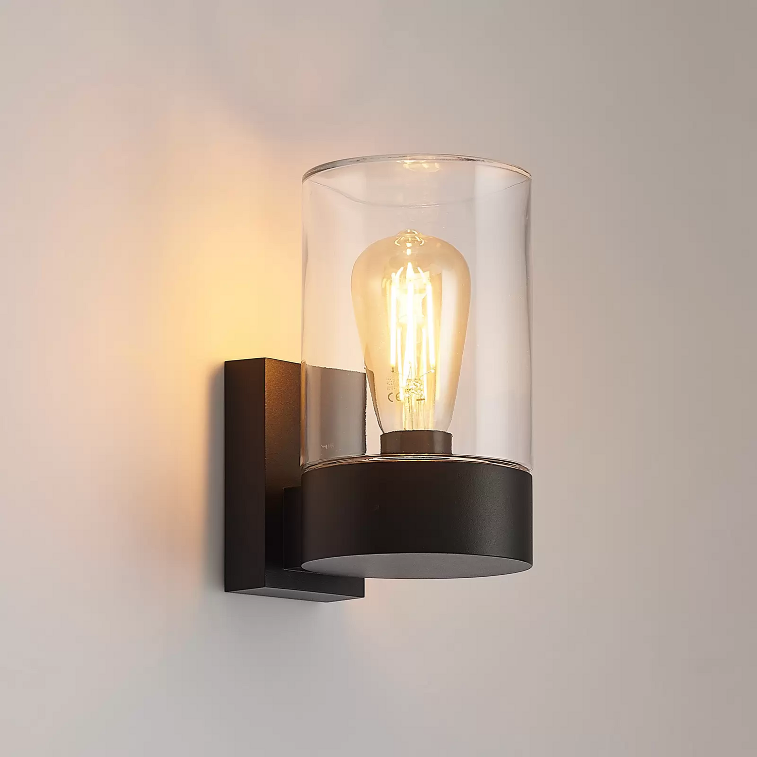 B-Ware Arcchio Liljana Außenwandleuchte Wandleuchte Wandlampe Wandlicht Schwarz Ip65