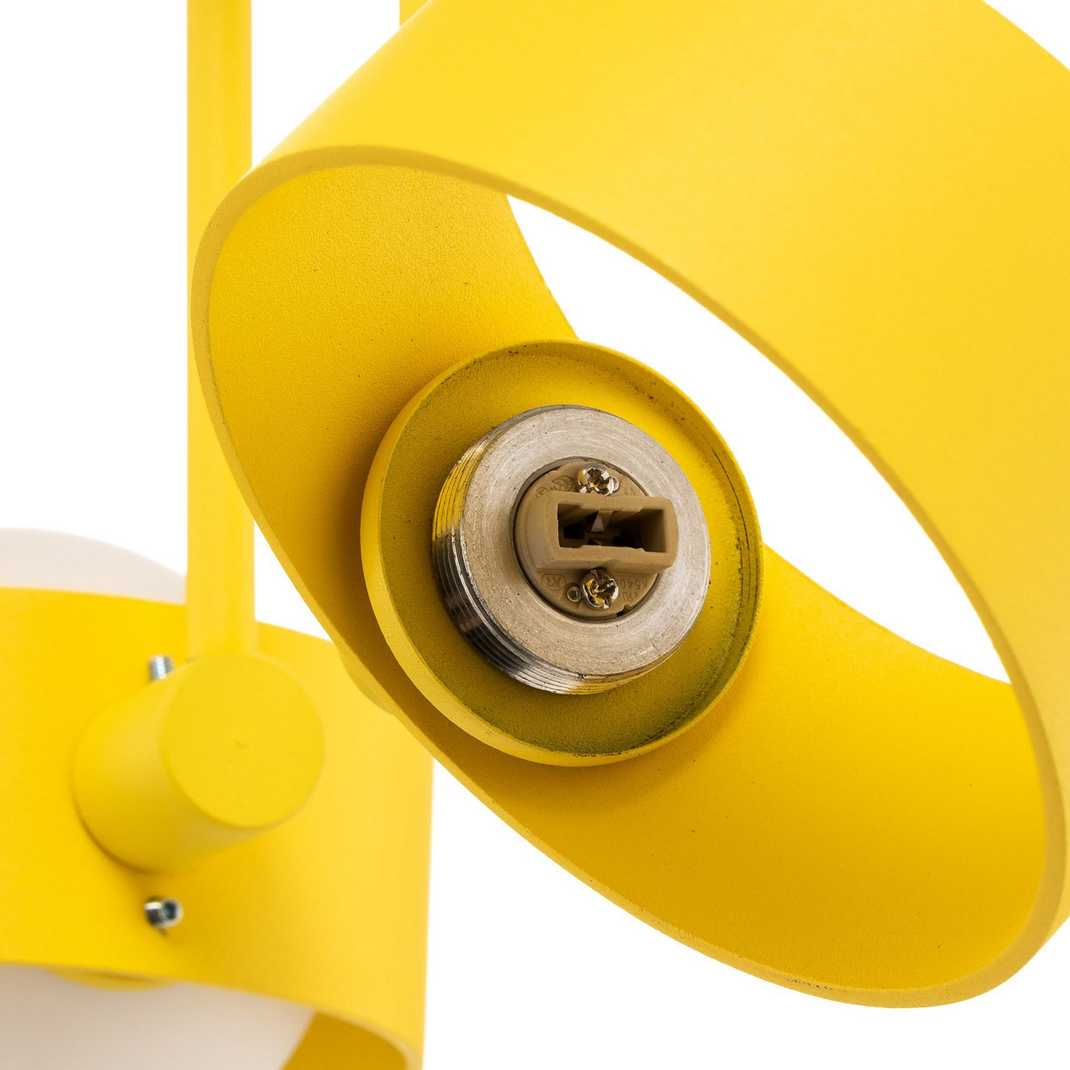B-Ware Argon Deckenleuchte Mado Deckenlampe Deckenlicht Lampe Stahl Gelb Zweiflammig