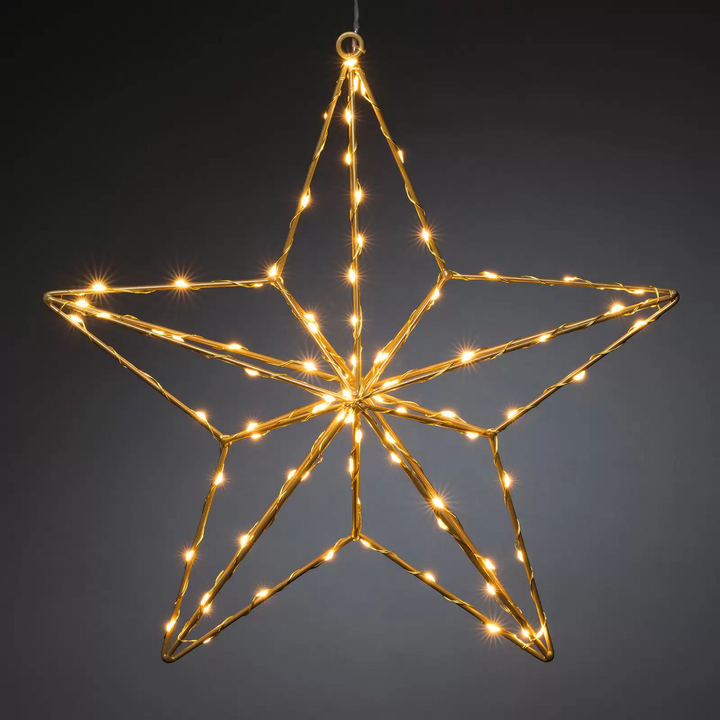 Konstsmide LED-Dekoleuchte Goldstern Weihnachtsdekoration Deko-Lampe Leuchte