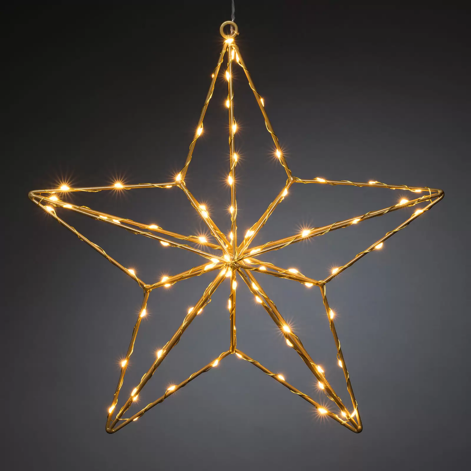 Lampe décorative lumineuse LED Konstsmide en forme d'étoile dorée pour Noël