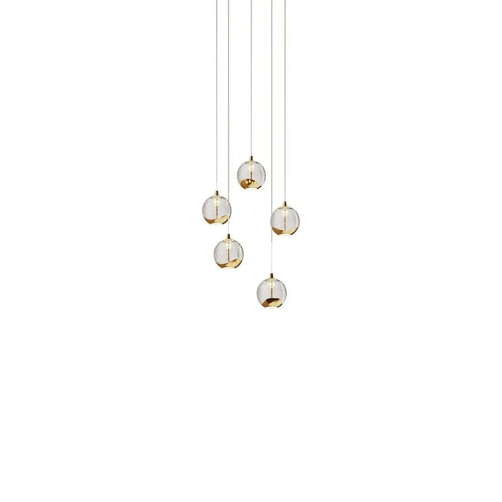 Lucande Led Pendelleuchte Hayley Hängelampe Deckenlampe Lampe 5 Flmg Glas G629 B-Ware - 4251096562477