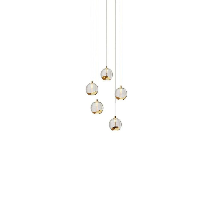 Lucande Led Pendelleuchte Hayley Hängelampe Deckenlampe Lampe 5 Flmg Glas G629 B-Ware - 4251096562477