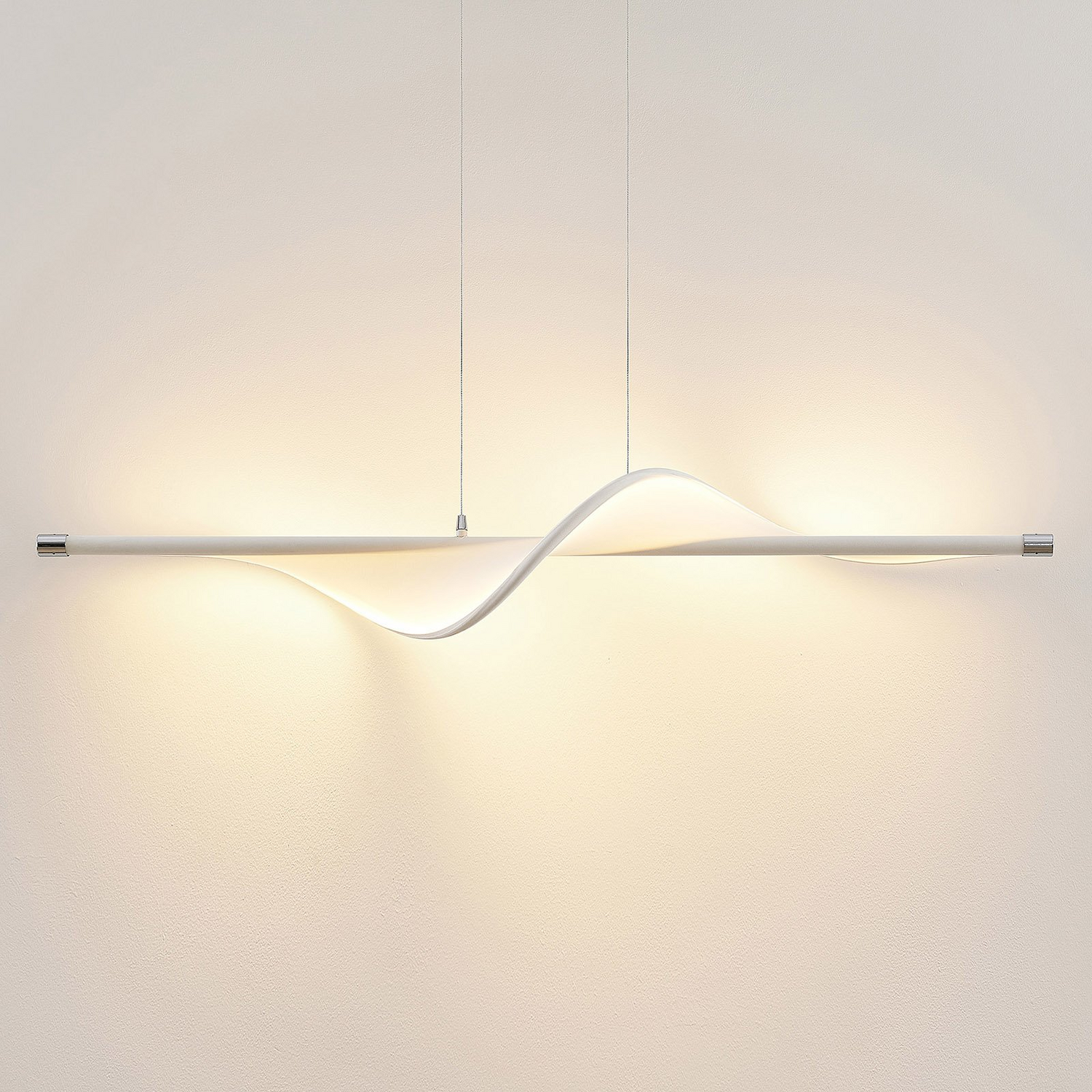 B-Ware Lucande Pendelleuchte Hängeleuchte Led Edano Textil Weiß Dimmbar28