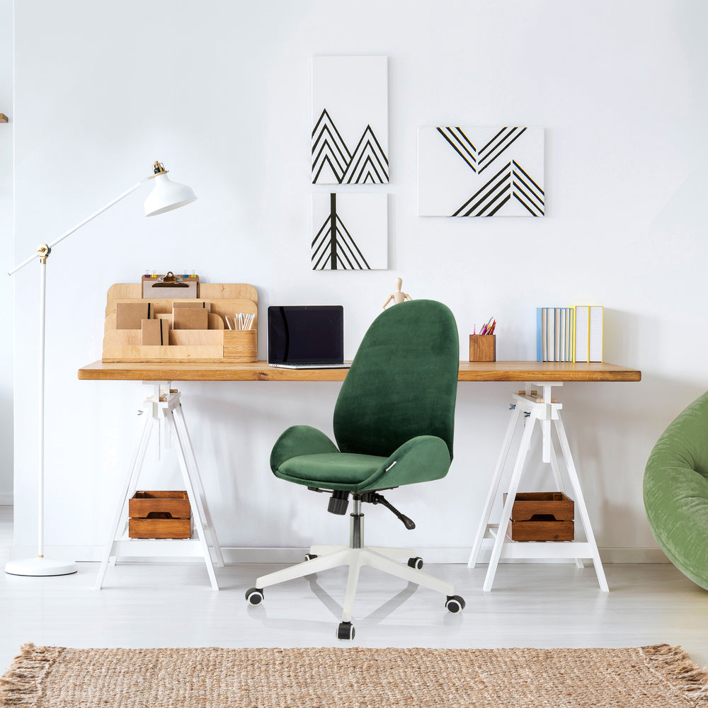 hjh OFFICE AVEA Bürostuhl Drehstuhl Stuhl Schreibtischstuhl Home Office Samt - 4064323023050