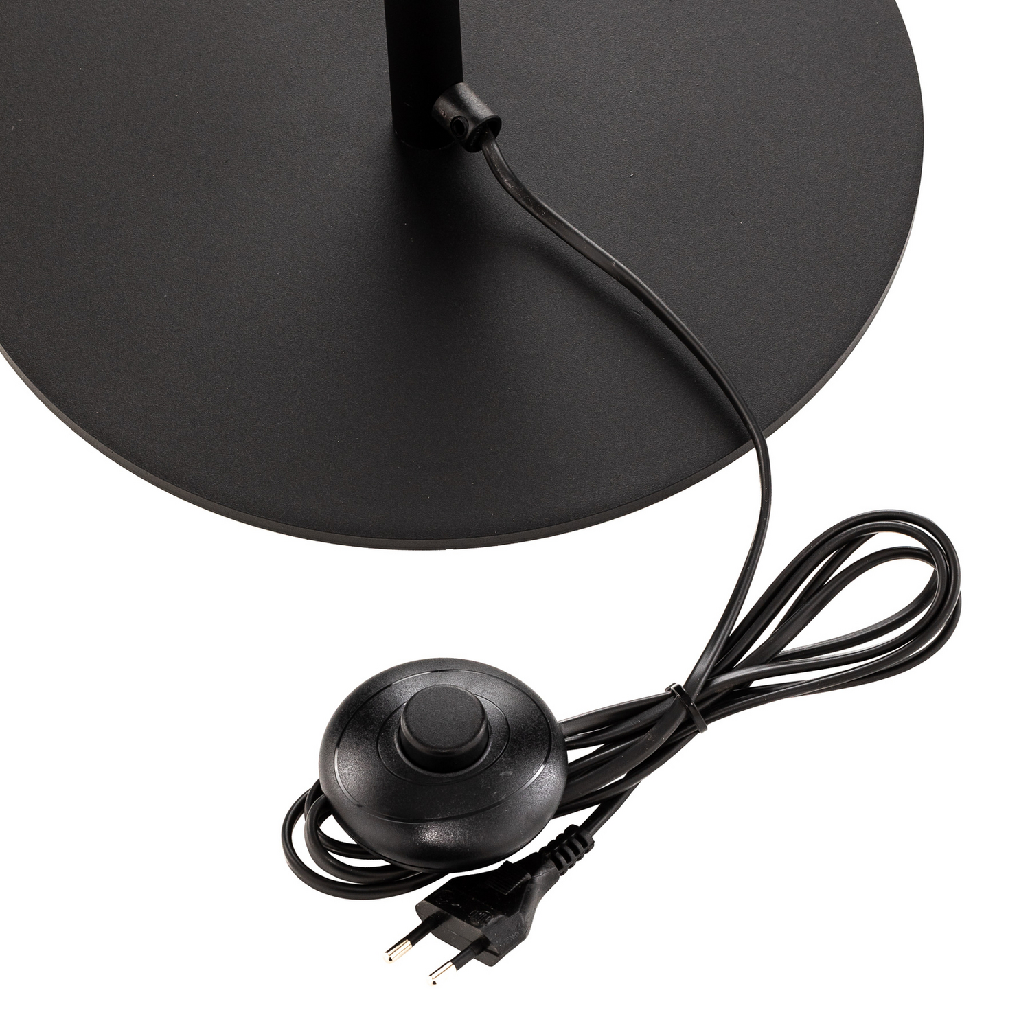 Textil Stehlampe Harris Fuß Schwarz Schirm Leselampe Stehleuchte Leuchte E27 B-Ware - 5902553217162
